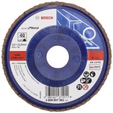 Лепестковый шлифкруг Bosch X551 Expert for Metal 115×22.23 мм К40
