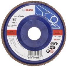 Лепестковый шлифкруг Bosch X551 Expert for Metal 115×22.23 мм К80