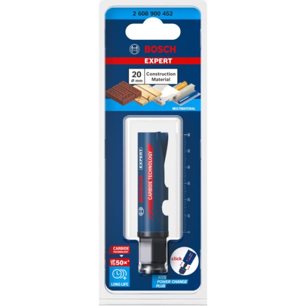 Коронка Bosch Expert Construction Material, 20x60 мм