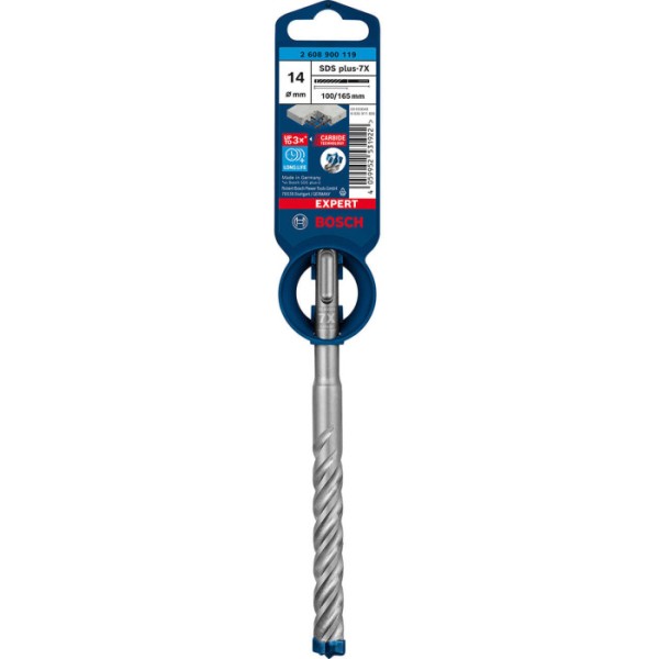 Ударный бур Bosch Expert SDS-Plus-7X 14x100x165 мм