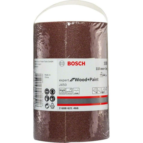 Шлифлист Bosch Expert for Wood and Paint J450, 115 ммx5 м, K120