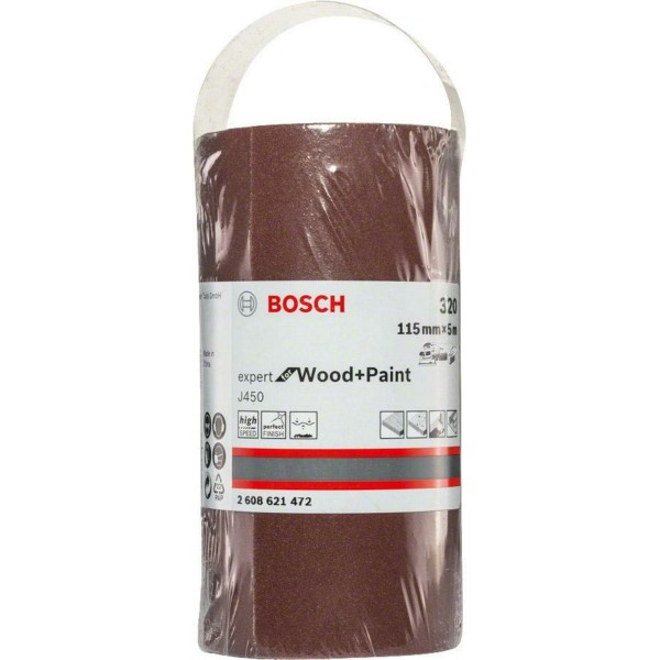 Шлифлист Bosch Expert for Wood and Paint J450, 115 ммx5 м, K320