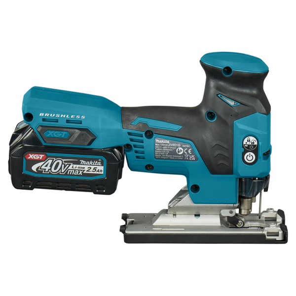 Аккумуляторный лобзик Makita XGT 40 V MAX JV001GD201 с 2 акб BL4025, з/у DC40RA, в кейсе MakPac 3