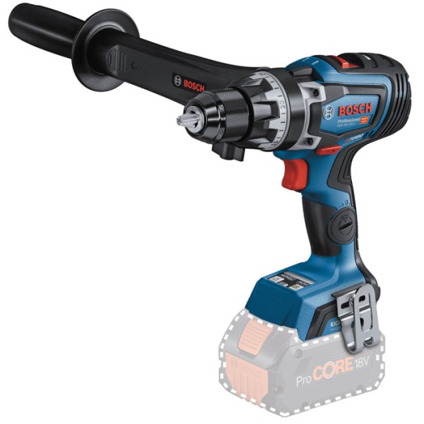 Аккумуляторная дрель-шуруповерт Bosch Professional GSR 18V-150 C, дополнительная рукоятка, без акб