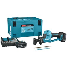 Аккумуляторная сабельная пила Makita DJR189RTJ с 2 акб 5 Ah и з/у в кейсе