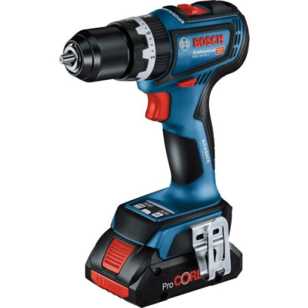 Аккумуляторная дрель-шуруповерт Bosch Professional GSR 18V-90 C с 2 акб ProCORE 18V 4.0Ah и з/п GAL 18V-40 в L-Boxx 136