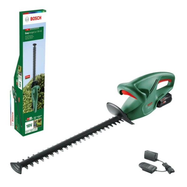 Кусторез аккумуляторный Bosch EasyHedgeCut 18V-45 с акб PBA 18V 2.0 Ah и з/п AL 1810 CV