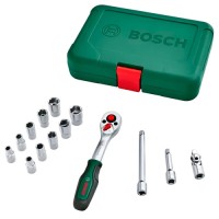 Набор торцевых головок Bosch 1/4", 14 шт