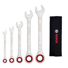 Набор гаечных ключей с трещоткой Bosch Professional в сумке, 5 шт