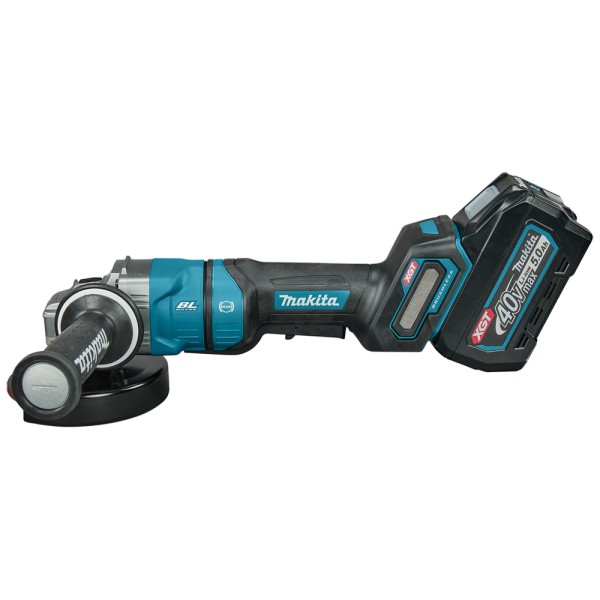 Аккумуляторная угловая шлифмашина Makita XGT 40 V MAX GA050GT101 с 1 акб 5 Ah, з/у и кейсом MakPac 4