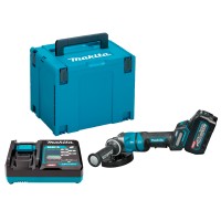 Аккумуляторная угловая шлифмашина Makita XGT 40 V MAX GA050GT101 с 1 акб 5 Ah, з/у и кейсом MakPac 4