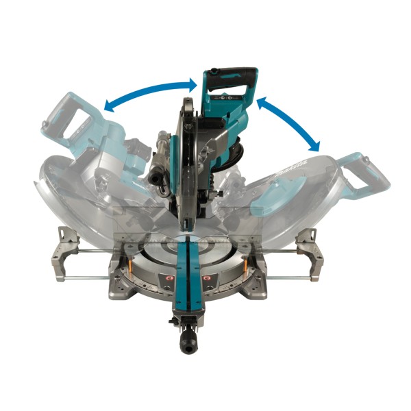Аккумуляторная торцовочная пила Makita XGT 40 V MAX LS003GZ01, без акб