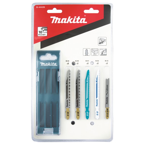 Универсальный набор различных пилок для лобзика Makita, 10 шт