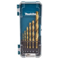 Набор сверл по металлу HSS-TIN Makita, 6 шт