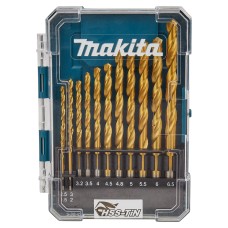Набор сверл по металлу HSS-TIN Makita, 13 шт