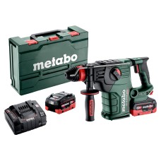 Аккумуляторный комбинированный перфоратор Metabo KH 18 LTX BL 35 Q с 2 акб 18 В 5.5 Ah, з/у, в кейсе metaBOX 185 XL