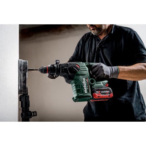 Аккумуляторный комбинированный перфоратор Metabo KH 18 LTX BL 35 Q с 2 акб 18 В 5.5 Ah, з/у, в кейсе metaBOX 185 XL