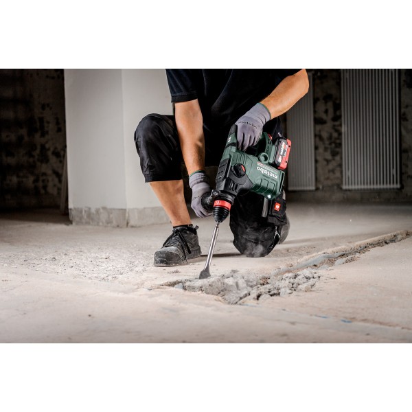 Аккумуляторный комбинированный перфоратор Metabo KH 18 LTX BL 35 Q с 2 акб 18 В 5.5 Ah, з/у, в кейсе metaBOX 185 XL