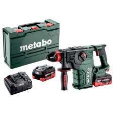 Аккумуляторный комбинированный перфоратор Metabo KH 18 LTX BL 35 Q с 2 акб 18 В 8 Ah, з/у, в кейсе metaBOX 185 XL
