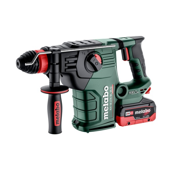 Аккумуляторный комбинированный перфоратор Metabo KH 18 LTX BL 35 Q с 2 акб 18 В 8 Ah, з/у, в кейсе metaBOX 185 XL