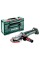 Аккумуляторная болгарка Metabo WVBF 18 LT BL 11-125 Quick, без акб, в кейсе metaBOX 165 L