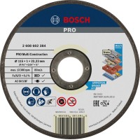 Круг отрезной Bosch Multi Construction прямой 115×1 мм