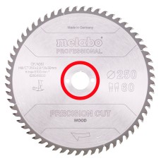 Пильный диск Metabo Precision cut wood - professional, 250x30, Z60 WZ 15°