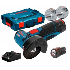 Болгарка акумуляторна Bosch Professional GWS 12V-76 в L-Boxx 102 з 2 акб GBA 12V 3.0Ah та з/п GAL 1230 CV
