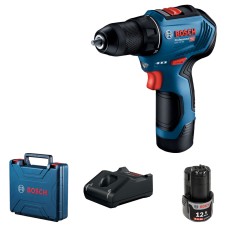 Безщітковий шурупокрут Bosch Professional GSR 12V-30 в чемодані з 2 акб GBA 12V 2 Ah та з/п GAL 12V-40