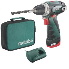 Аккумуляторный шуруповерт Metabo PowerMaxx BS, 1x2.0 Ah, LC 40, сумка