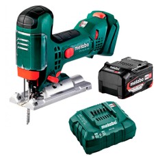 Аккумуляторный лобзик Metabo STA 18 LTX 100, 1 акб Li-Power 4.0 Ah, з/у ASC 55