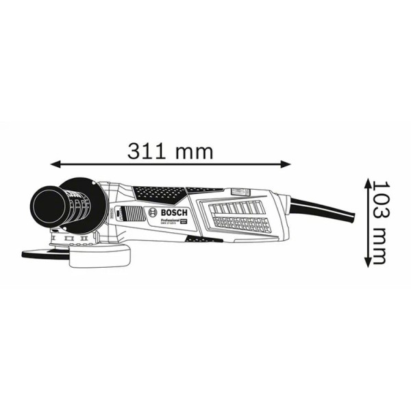 Кутова шліфмашина Bosch GWX 17-125 S Professional
