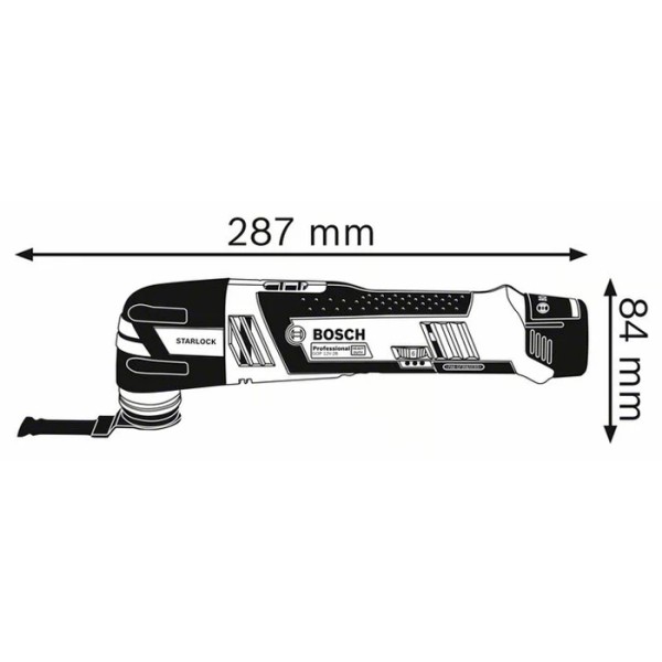 Багатофункціональний інструмент Bosch Professional GOP 12V-28 в чемодані з 2 акб 12V 2 Ah та з/п GAL 1230 CV