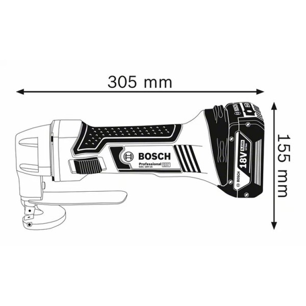 Акумуляторні ножиці по металу Bosch GSC 18V-16 (без АКБ)