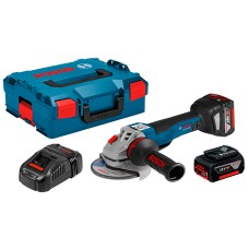 Кутова шліфмашина Bosch GWS 18V-10 C, 2 акб 5 Ah