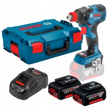 Гайкокрут акумуляторний Bosch Professional GDX 18V-200 C в L-Boxx 136 з 2 акб GBA 18V 5.0Ah та з/п GAL 1880 CV