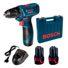 Акумуляторний дриль-шурупокрут Bosch Professional GSR 120-LI в чемодані з 2 акб 2 Ah, з/п GAL 1210 CV