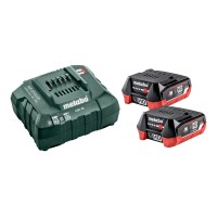 Базовый комплект Metabo 2 аккум. LiHD 12 В - 4,0 А·ч + ASC 55