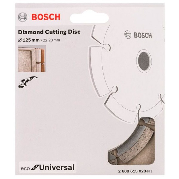 Алмазный отрезной круг Bosch ECO for Universal, 125-22,23 мм