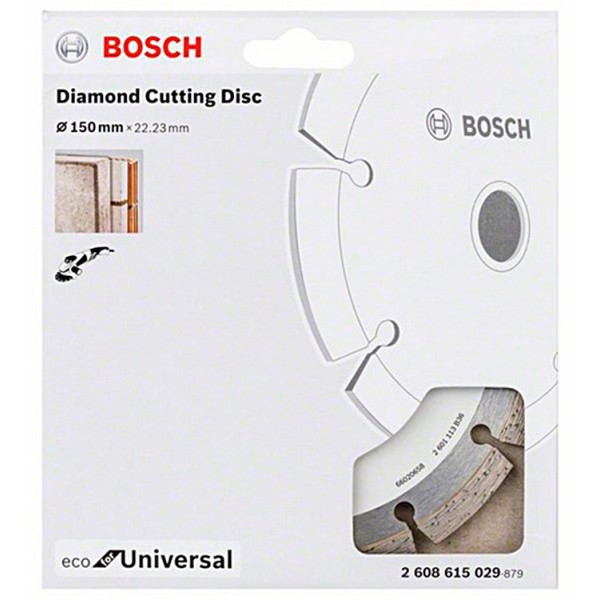 Алмазний відрізний круг Bosch ECO for Universal, 150-22,23 мм