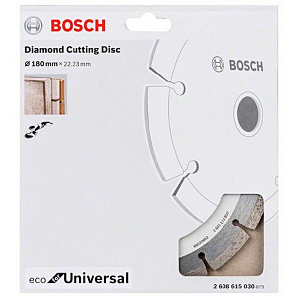 Алмазний відрізний круг Bosch ECO for Universal, 180-22,23 мм