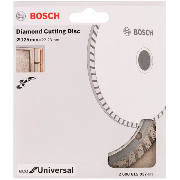 Алмазний відрізний круг Bosch ECO for Universal Turbo, 125-22,23 мм