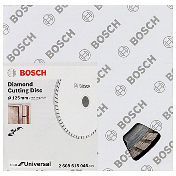 Алмазний відрізний круг Bosch ECO for Universal Turbo, 125-22,23 мм, 10 шт