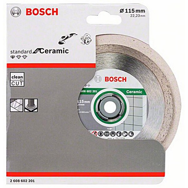 Алмазний відрізний круг Bosch Standard for Ceramic, 115-22,23 мм