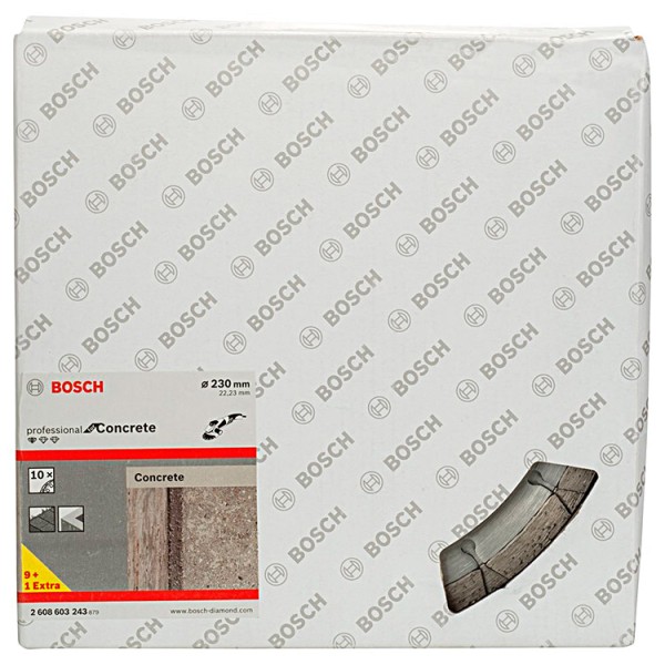Алмазный отрезной круг Bosch Standard for Concrete 230-22,23 мм, 10 шт