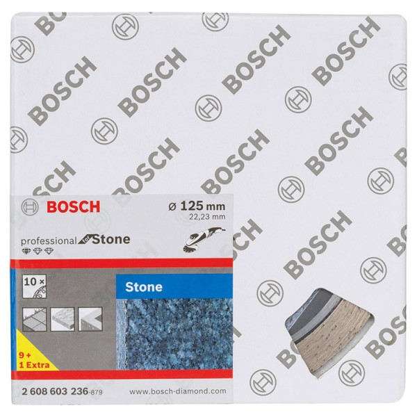 Алмазний відрізний круг Bosch Standard for Stone 125-22,23 мм, 10 шт