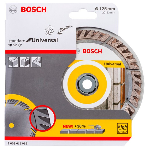 Алмазний відрізний круг Bosch Standard for Universal, 125-22,23 мм