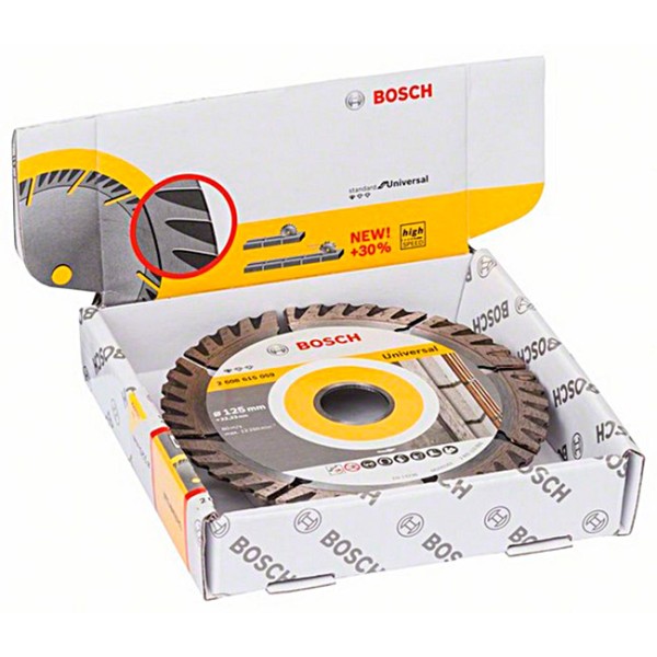 Алмазний відрізний круг Bosch Standard for Universal, 125-22,23 мм, 10 шт