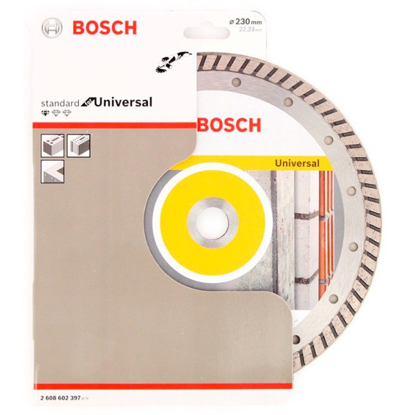Алмазний відрізний круг Bosch Standard for Universal Turbo, 230-22,23 мм