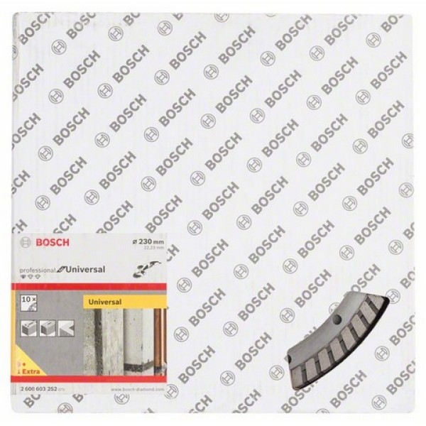 Алмазний відрізний круг Bosch Standard for Universal Turbo, 230-22,23 мм, 10 шт